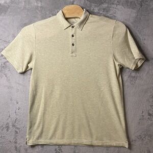 Tommy Bahama Men's L Polo Shirt Beige  Modal/Poly Blend Beach Rugby Casual‎